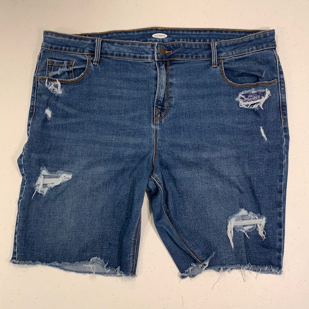 Distressed Old Navy Bermuda Shorts